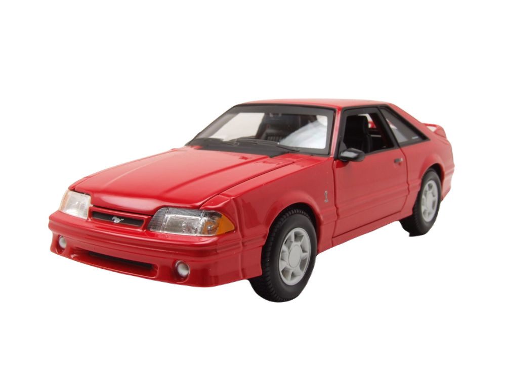 Maisto® Modellauto Ford Mustang SVT Cobra 1993 rot, Maßstab 1:24
