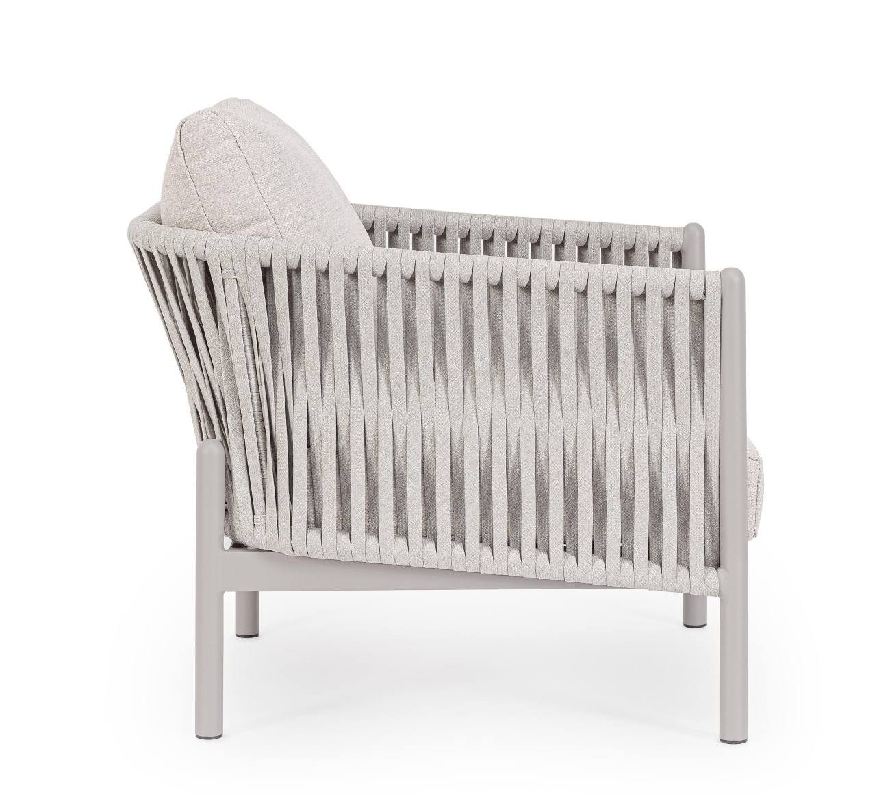 Feeling4Home Gartensessel Florencia aus Aluminium, Sand