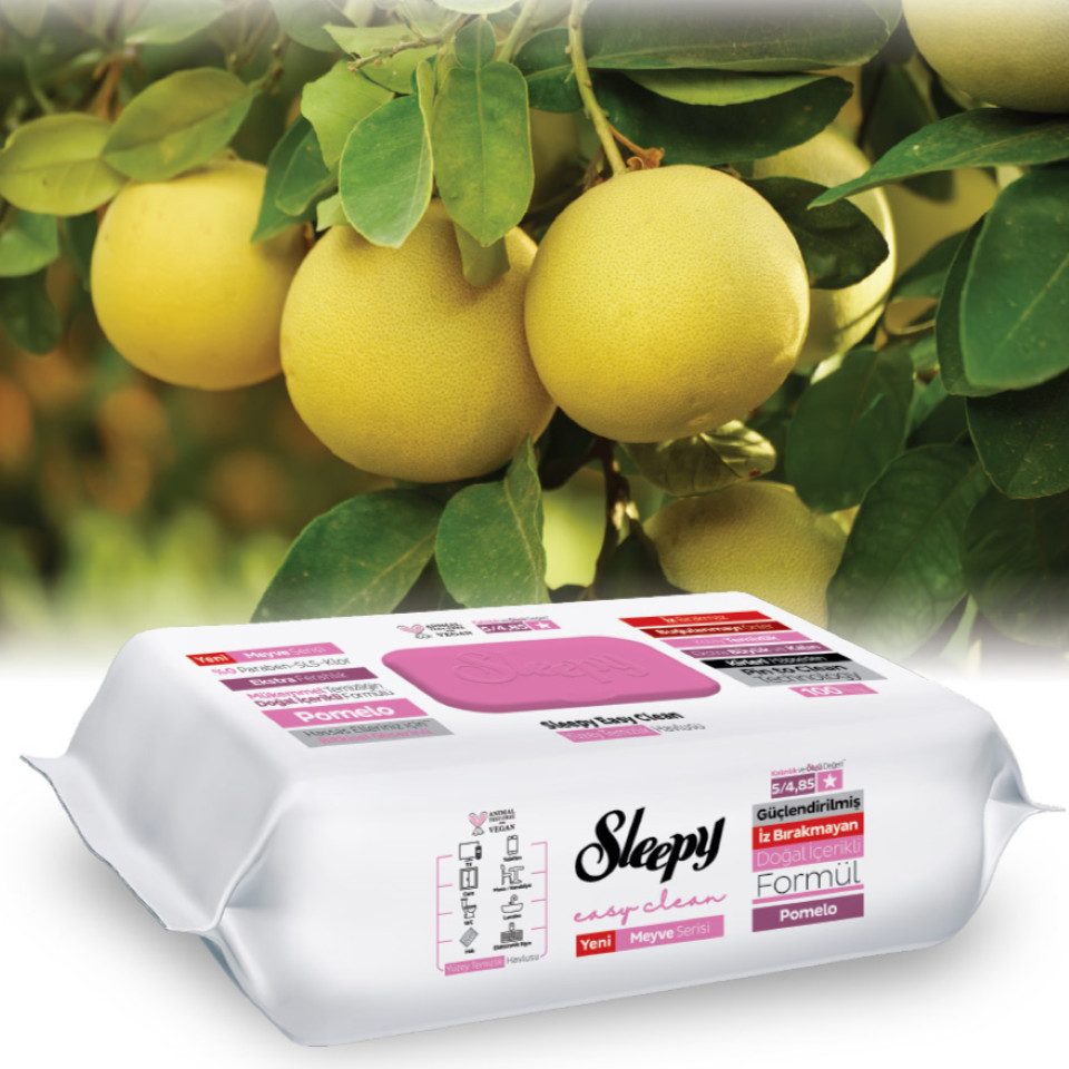 Sleepy 3x Pomelo Reinigungstücher (3-tlg)