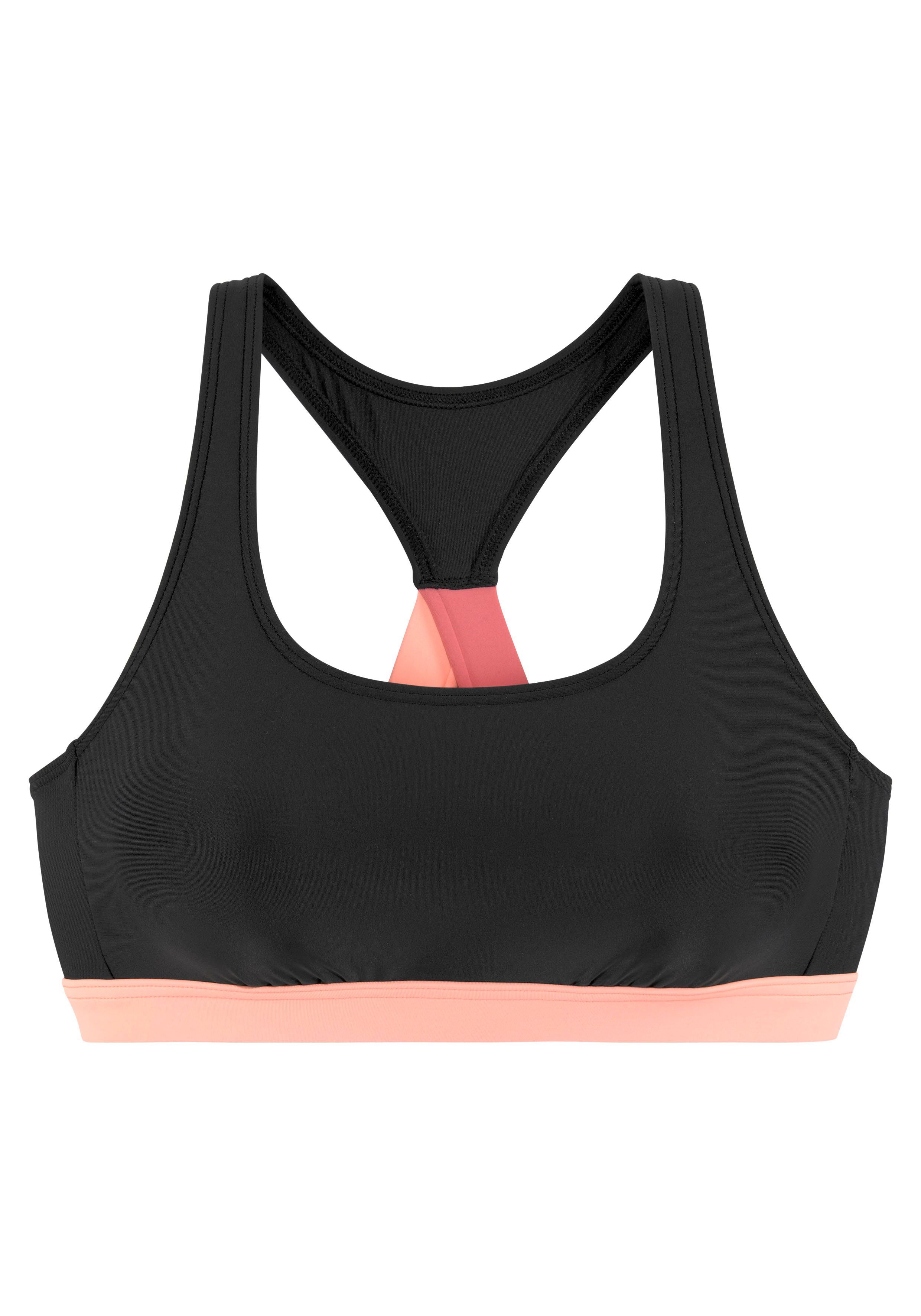 LASCANA ACTIVE Bustier-Bikini-Top Janni, mit kontrastfarbenen Details günstig online kaufen