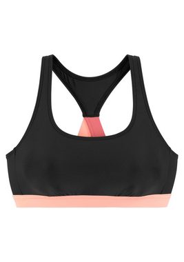 LASCANA ACTIVE Bustier-Bikini-Top Janni, mit kontrastfarbenen Details