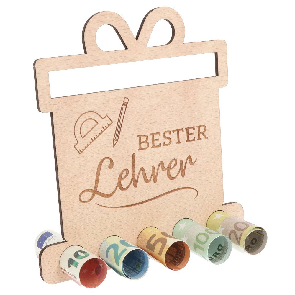 Spruchreif® Spardose Originelles Geldgeschenk "Bester Lehrer"