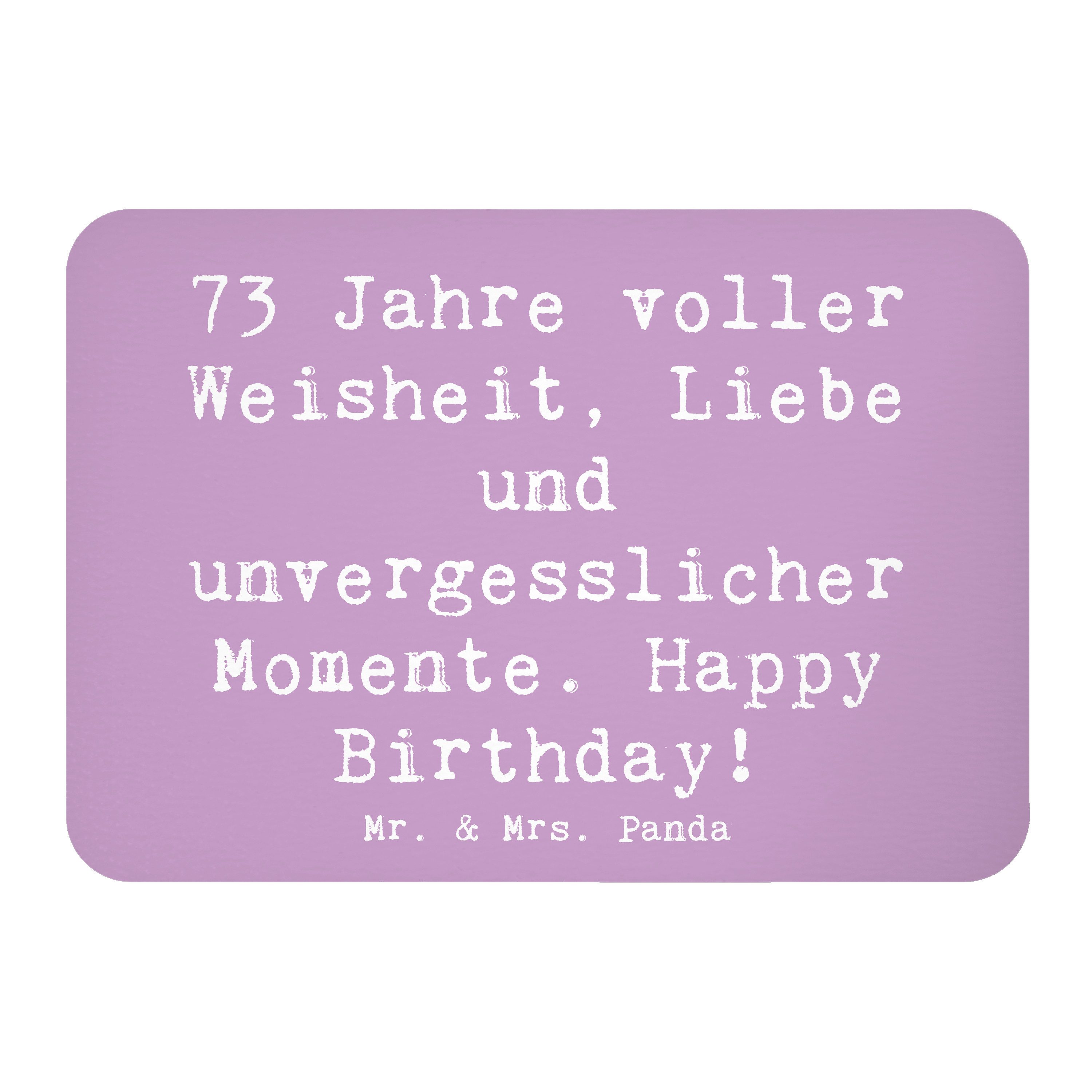 Magnet Spruch 73. Geburtstag - Lavendeltraum - Geschenk, Weisheit und Liebe