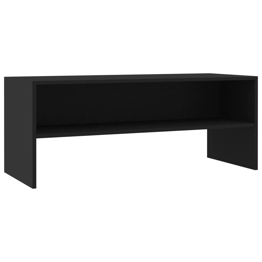 vidaXL TV-Board in Schwarz (LxBxH: 100x40x40 cm)