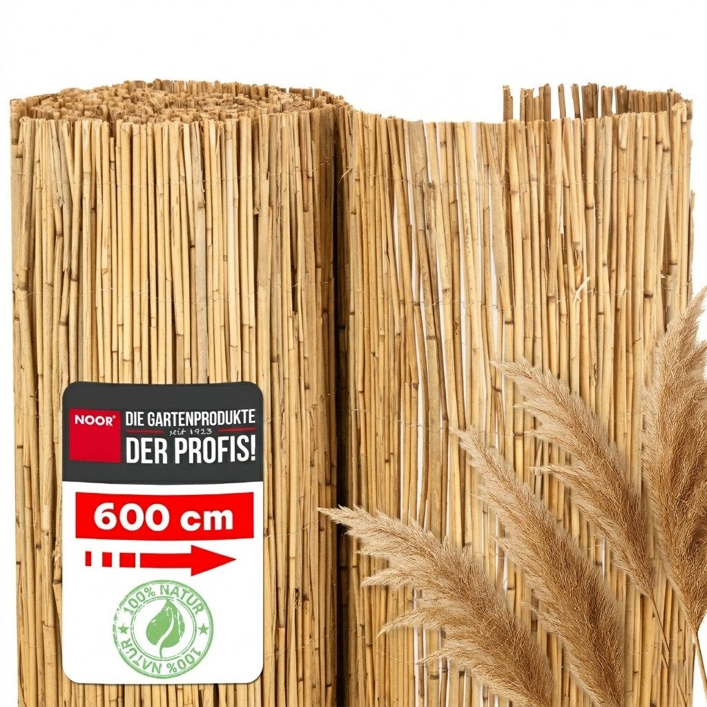 NOOR Sichtschutzzaunmatten Schilfrohrmatte NIZZA - Sichtschutz mit Drahtbindung