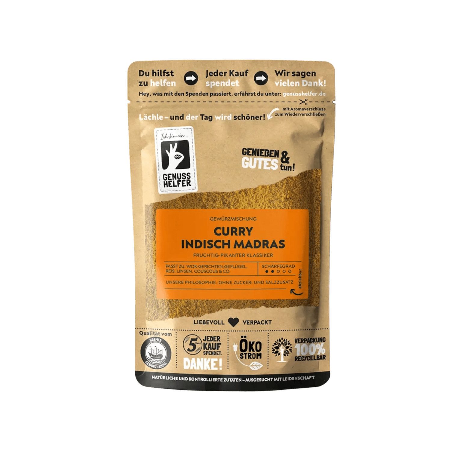 Bremer Gewürzhandel Gewürz Curry Indisch Madras, gemahlen, 100 g