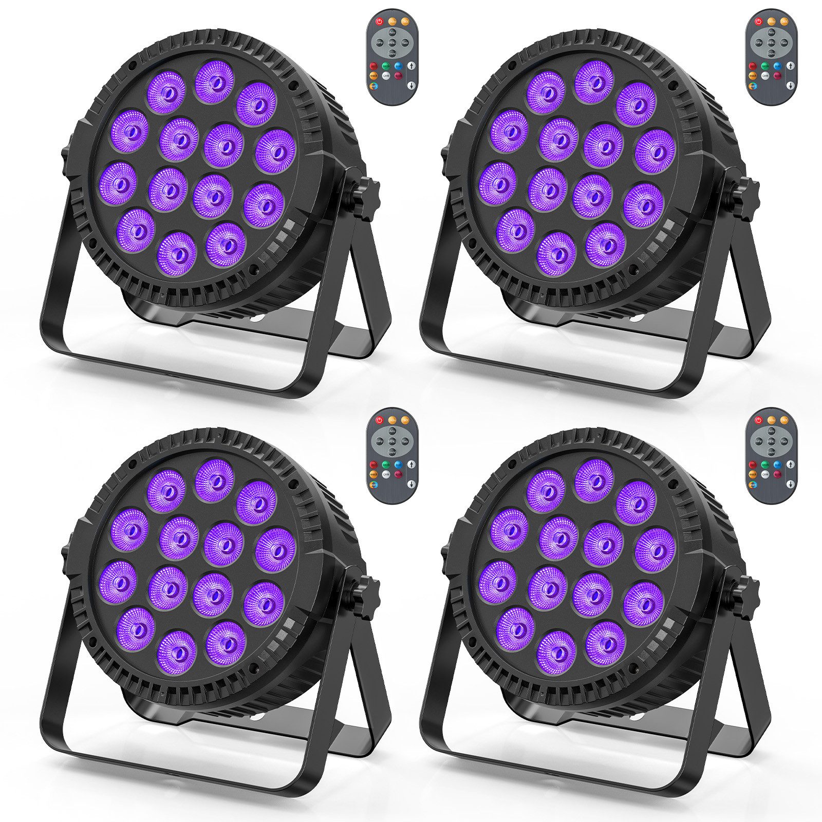 ZonQoonz Discolicht 80W LED PAR-Strahler 4-in-1 RGBW 14 LEDs – Bühnenlichteffekt