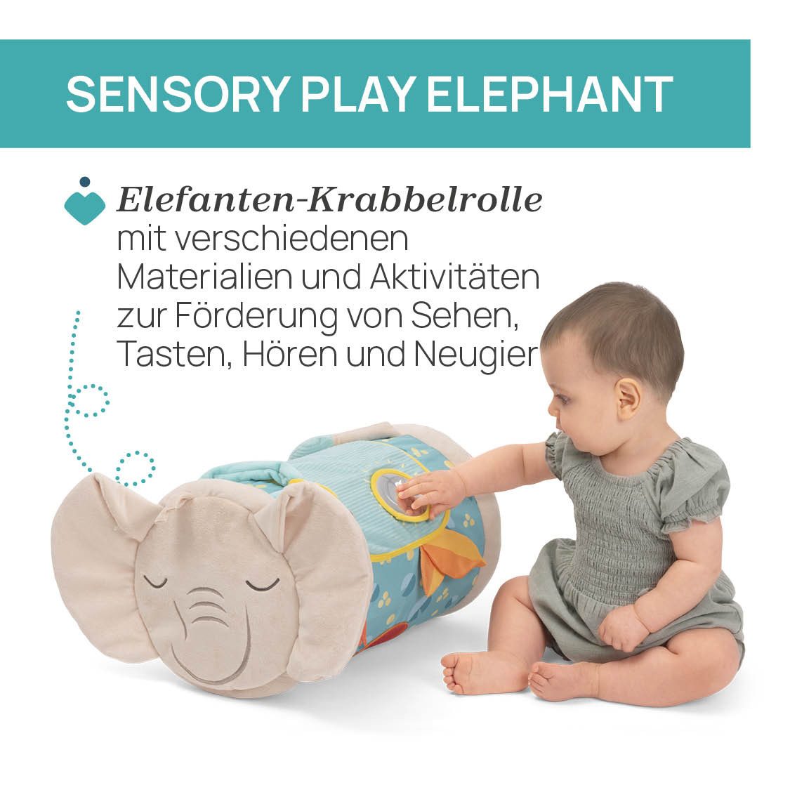 Chicco Krabbelrolle Elefant – Bild 5 von 5