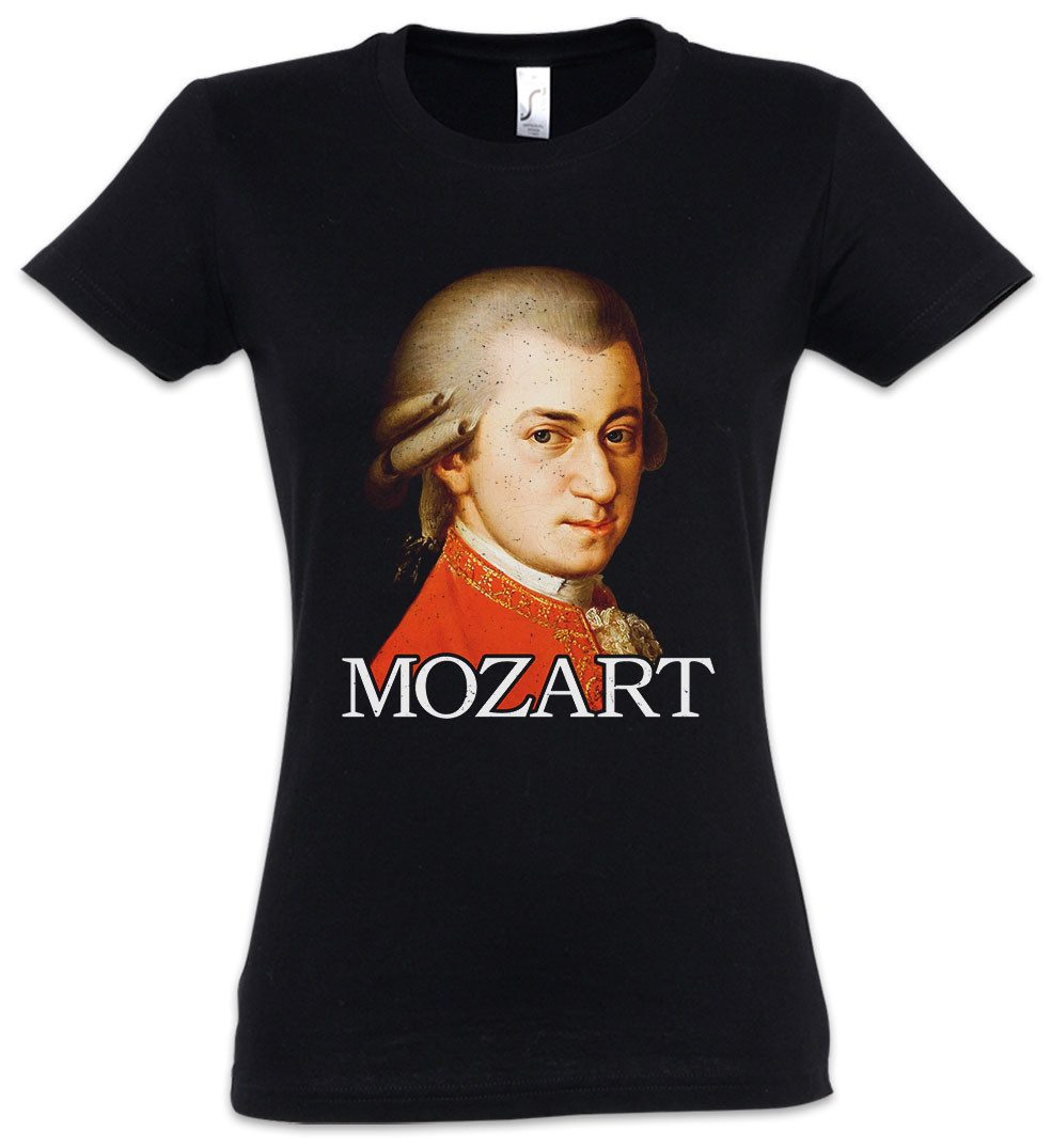 Urban Backwoods Print-Shirt Mozart Portrait Damen T-Shirt Wolfgang Amadeus günstig online kaufen