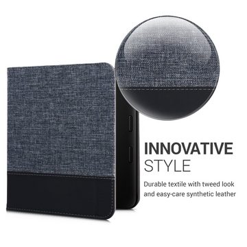 kwmobile E-Reader-Hülle Hülle für Tolino Vision 6, Canvas eReader Schutzhülle - Flip Cover Case