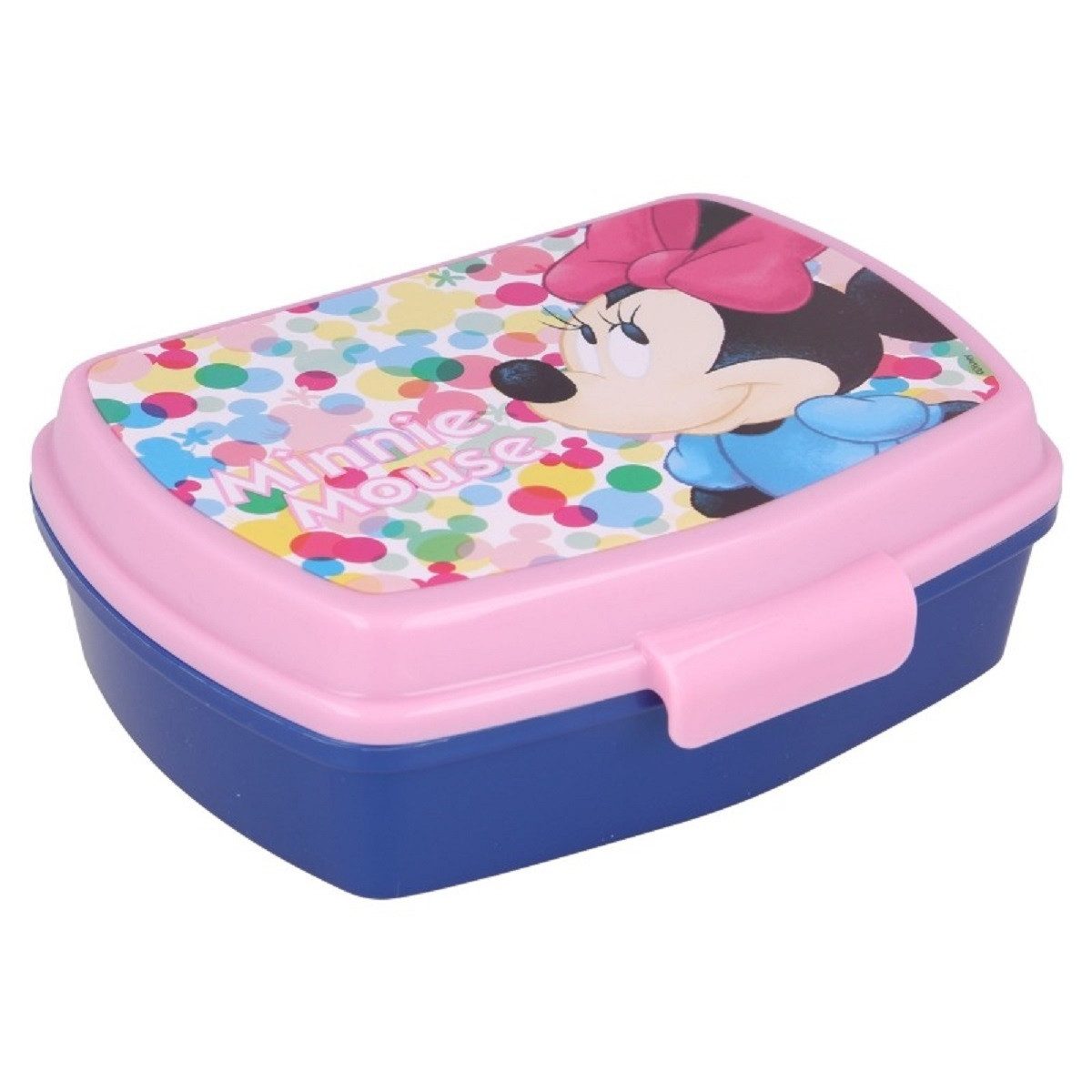 Stor Lunchbox Disney Minnie Mouse Kinder Brotdose – Lunchbox Pausenbox Schulbrotbox, (Einteilig), Brotzeitdose