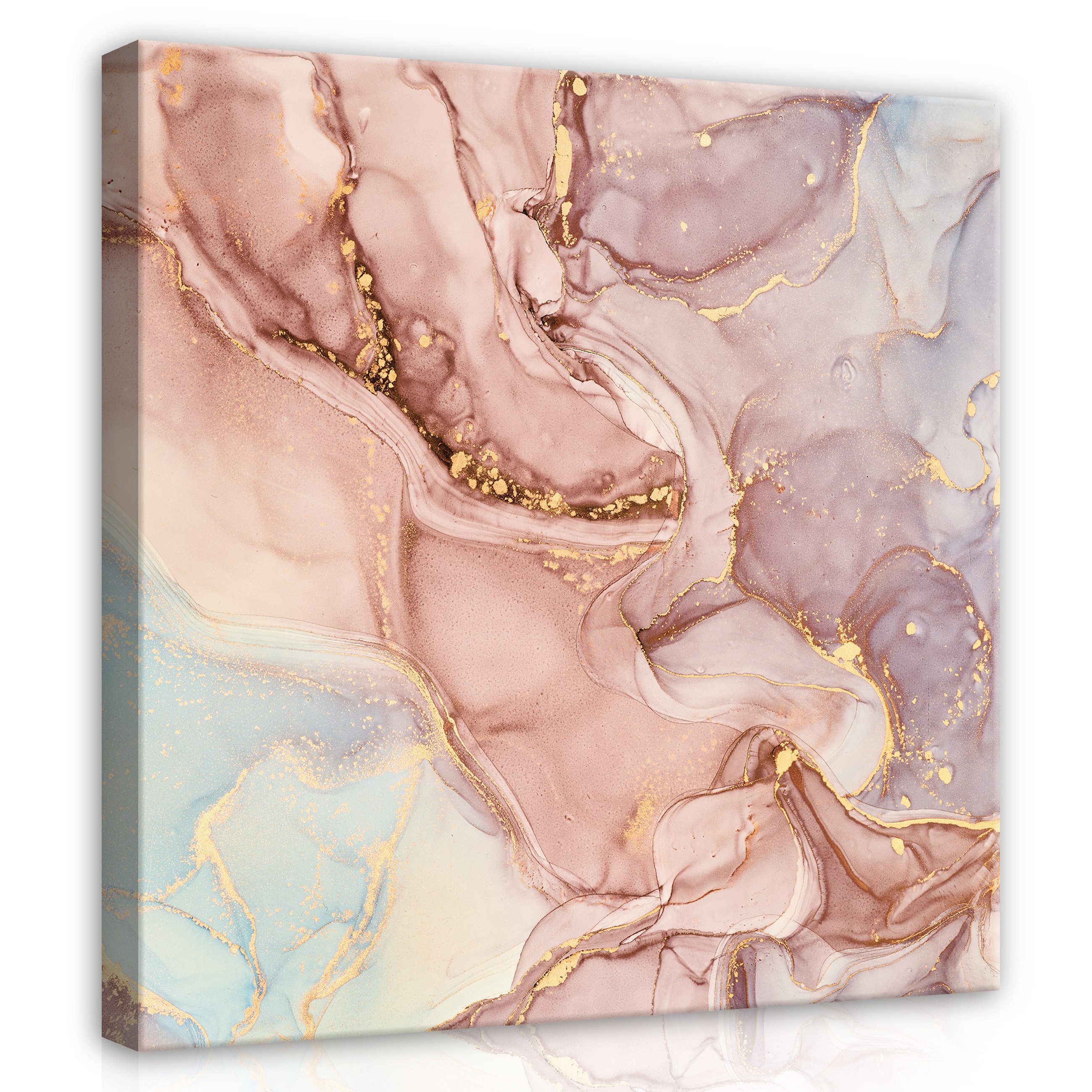 Wallarena Leinwandbild Marmor Rosa Gold Abstrakt günstig online kaufen