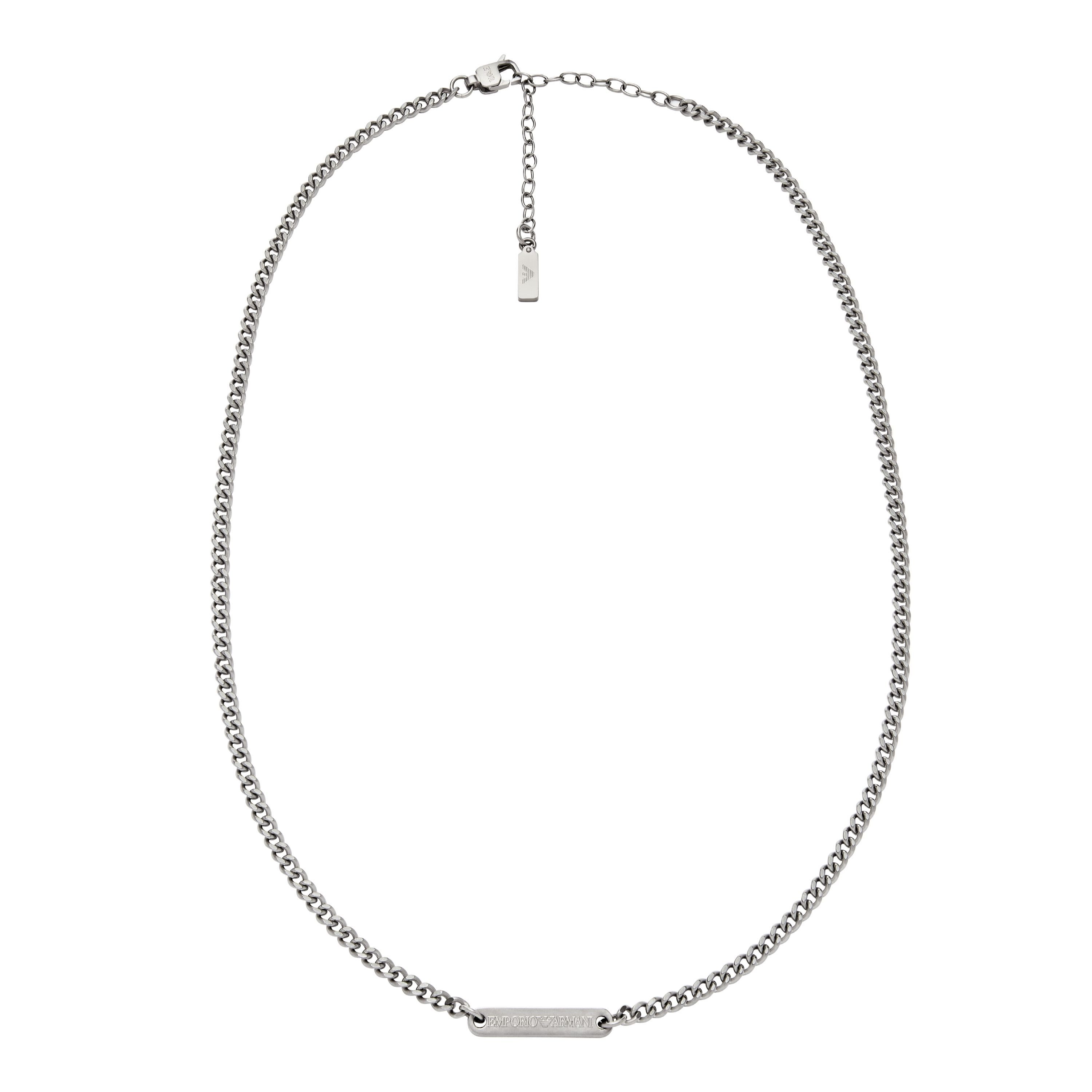 Emporio Armani Kette mit Anhänger Schmuck Geschenk Edelstahl