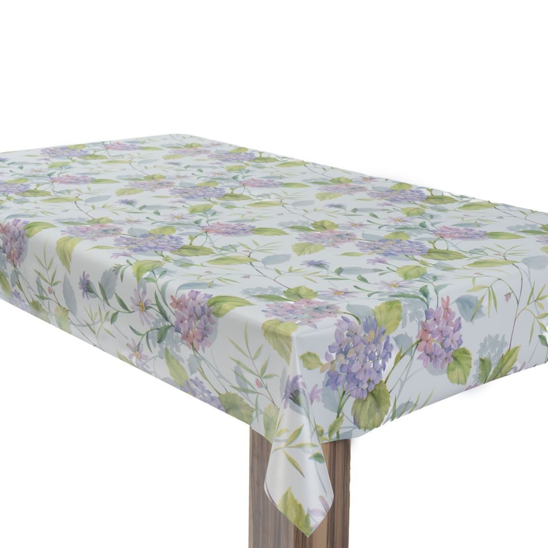 laro Tischdecke Wachstuchtischdecke Blumenwiese Pastell PVC Eckig