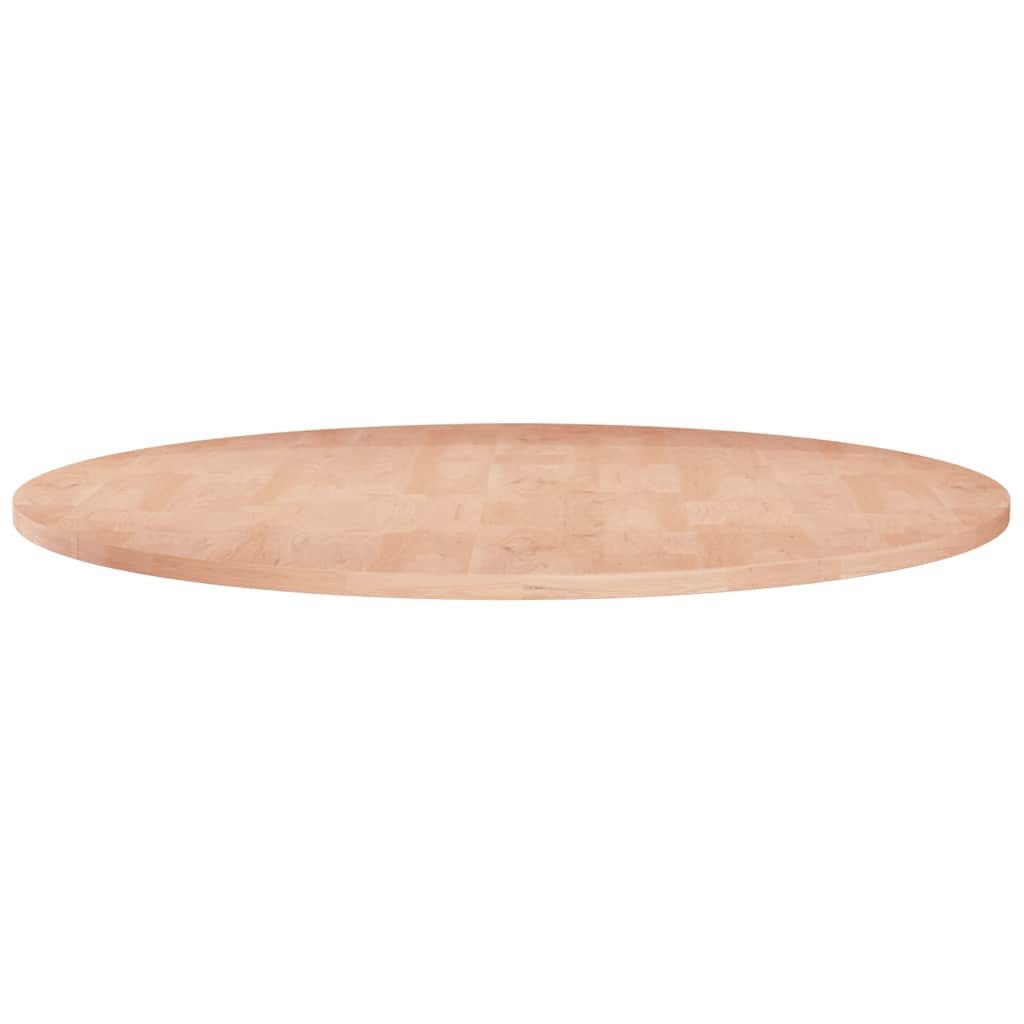 vidaXL Tischplatte Runde Tischplatte Ø60x1,5 cm Unbehandeltes Massivholz Eiche (1 St)