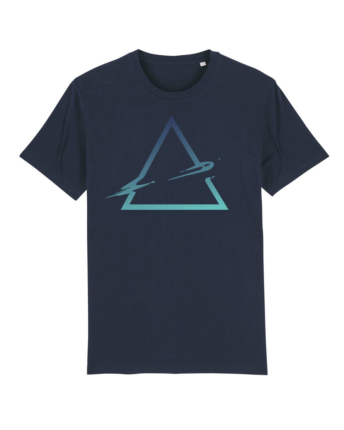 Apparel Triangle Print-Shirt dunkelblau wat? (1-tlg)