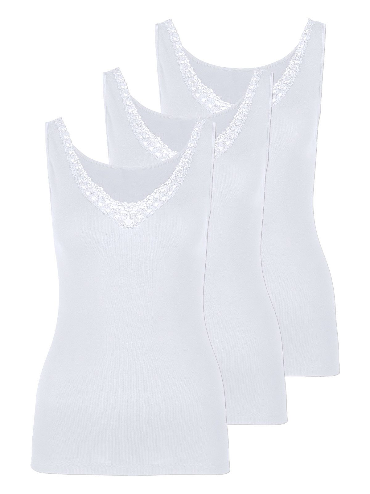 Achselhemd 3er Pack Damen Achselhemd Daily