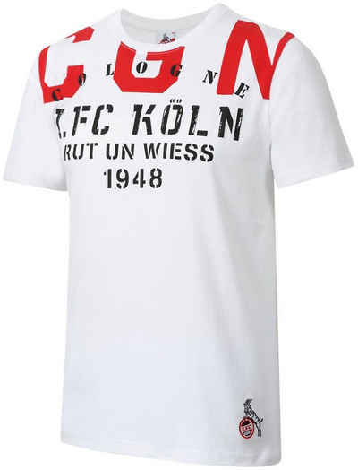 1. FC Köln T-Shirt T-Shirt Rolshover Straße
