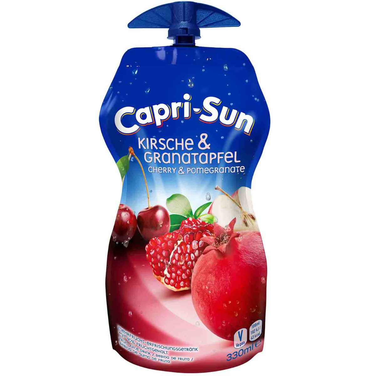 CAPRI-SUN Softgetränk, Capri Sun Kirsche und Granatapfel Mehrfruchtschorle Trinkpack 330ml