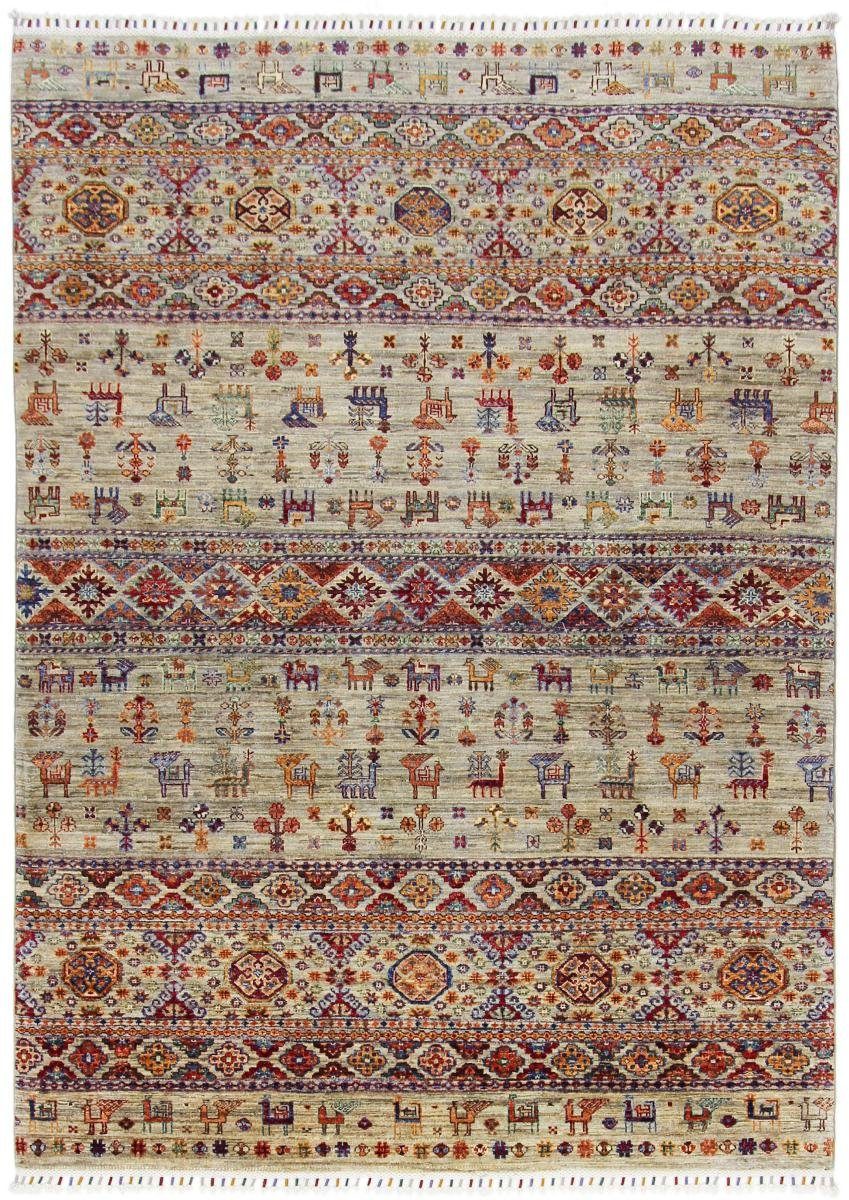 Orientteppich Arijana Shaal 167x232 Handgeknüpfter Orientteppich, Nain Trading, rechteckig, Höhe: 5 mm
