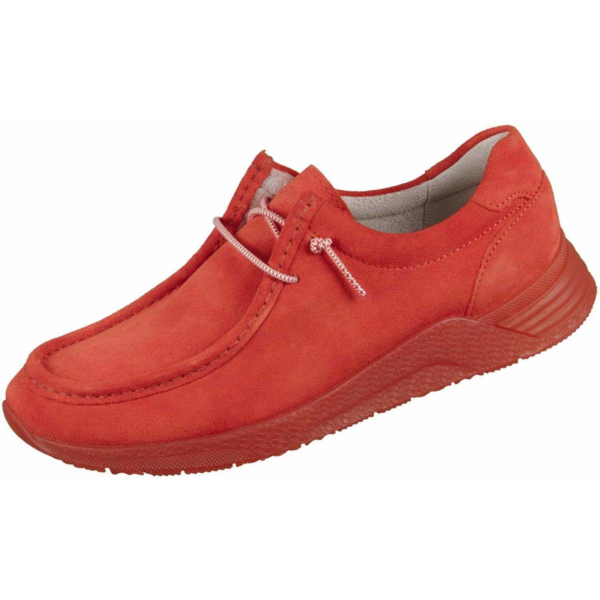 Freizeit Schnürer für Damen in rot Schnürschuh