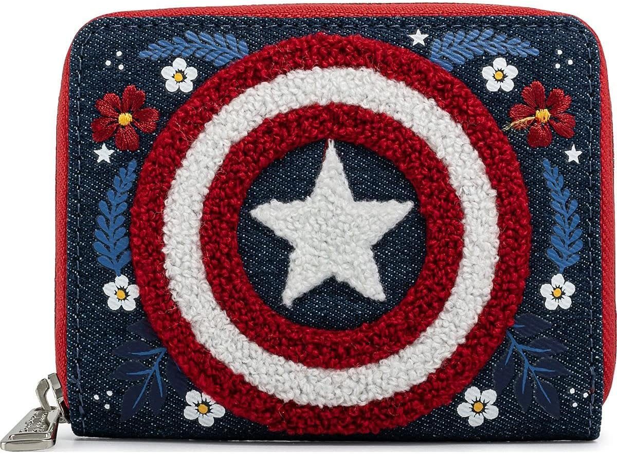 Loungefly Geldbörse Marvel by Loungefly Geldbeutel Captain America 80th Anniversary (1-tlg)