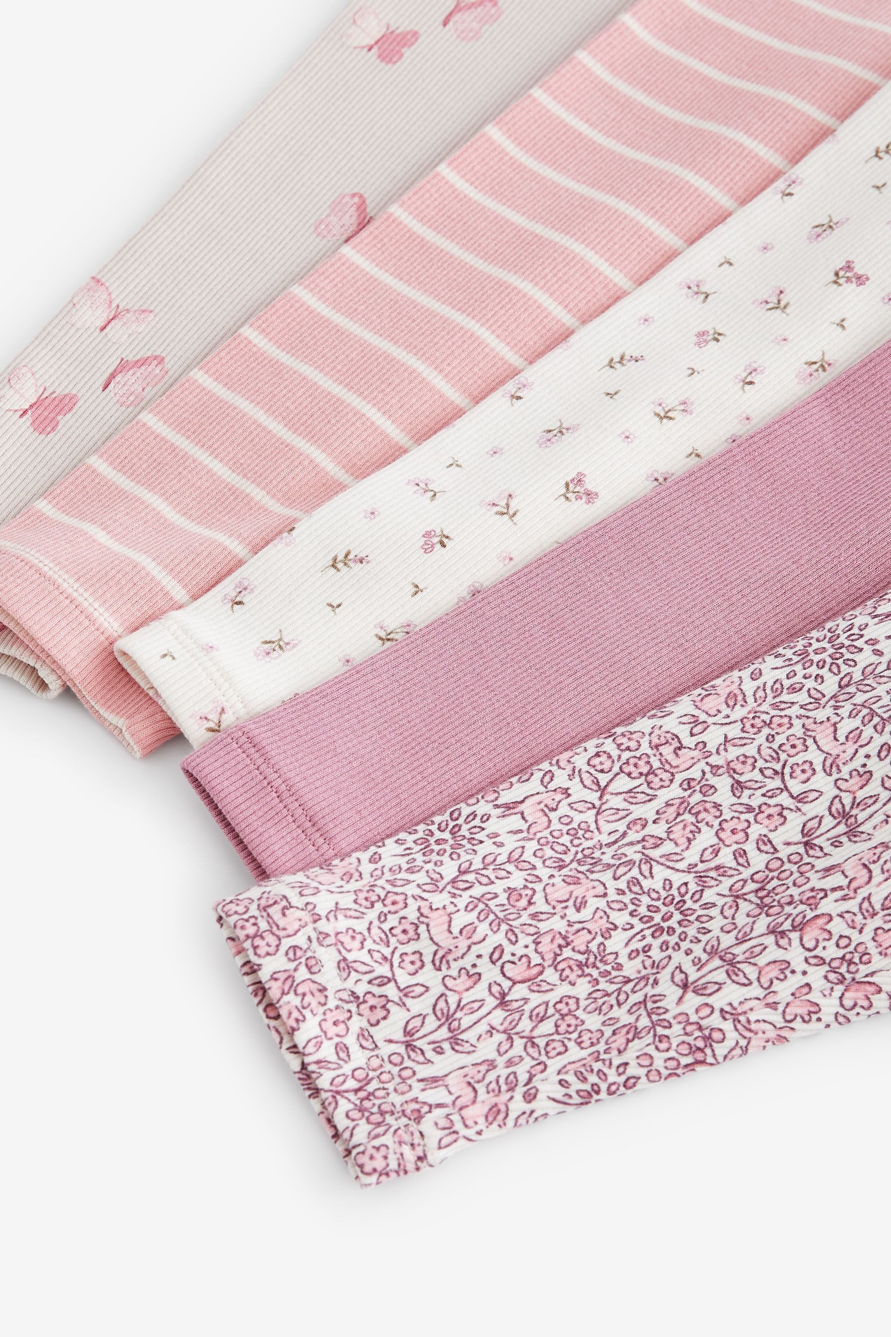 Next Leggings Gerippte Leggings im 5er-Pack (5-tlg)
