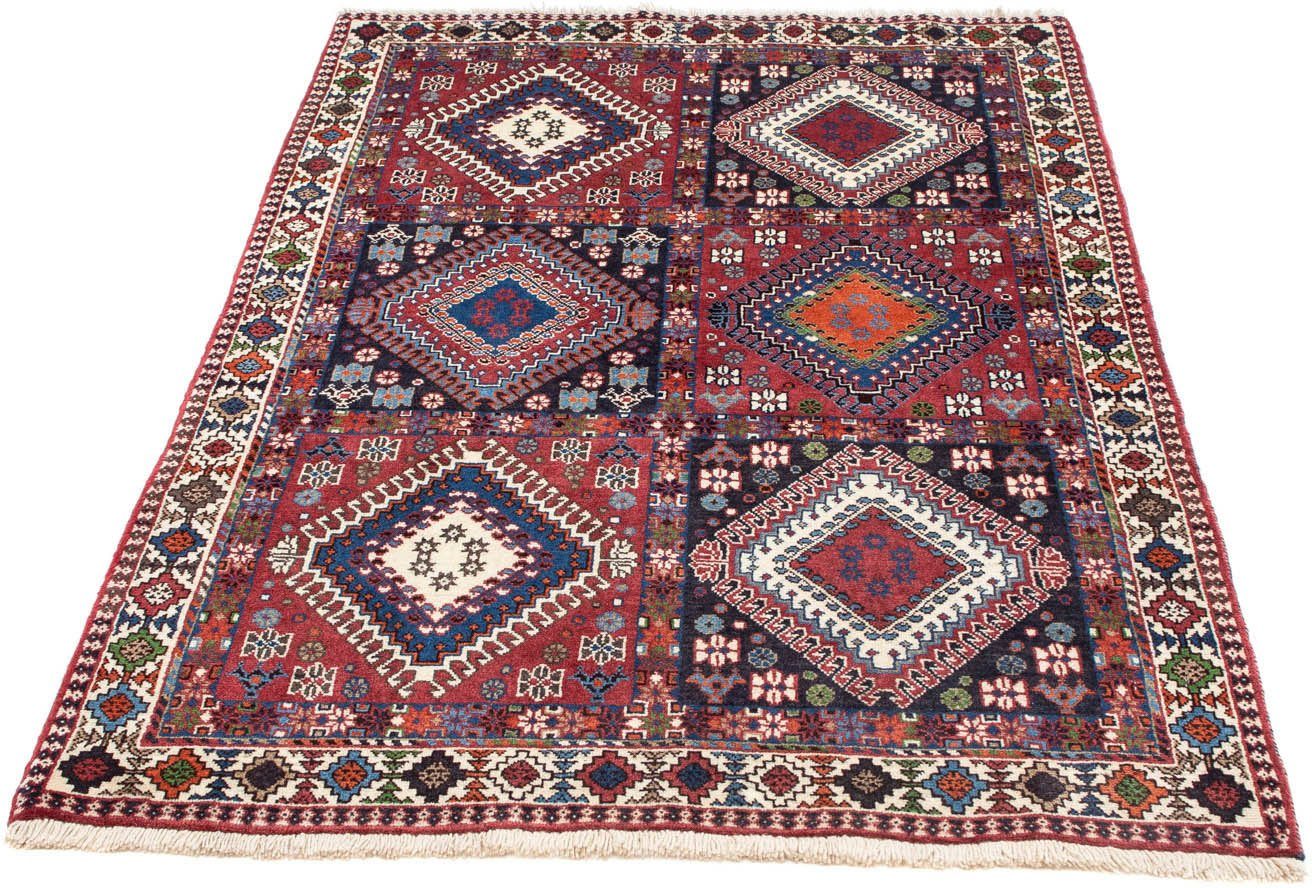 Wollteppich Yalameh Medaillon Rosso 164 x 100 cm, morgenland, rechteckig, Höhe: 10 mm, Handgeknüpft