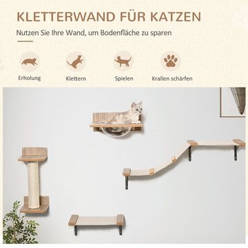 PawHut Katzen-Kletterwand Katzenkletterwand, BxTxH: 38x34x15 cm