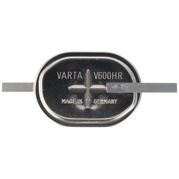 VARTA Varta V600HR NiMH Akku aufladbare NiMH Knopfzelle mit Lötfahne Z Akku 600 mAh (1,2 V)