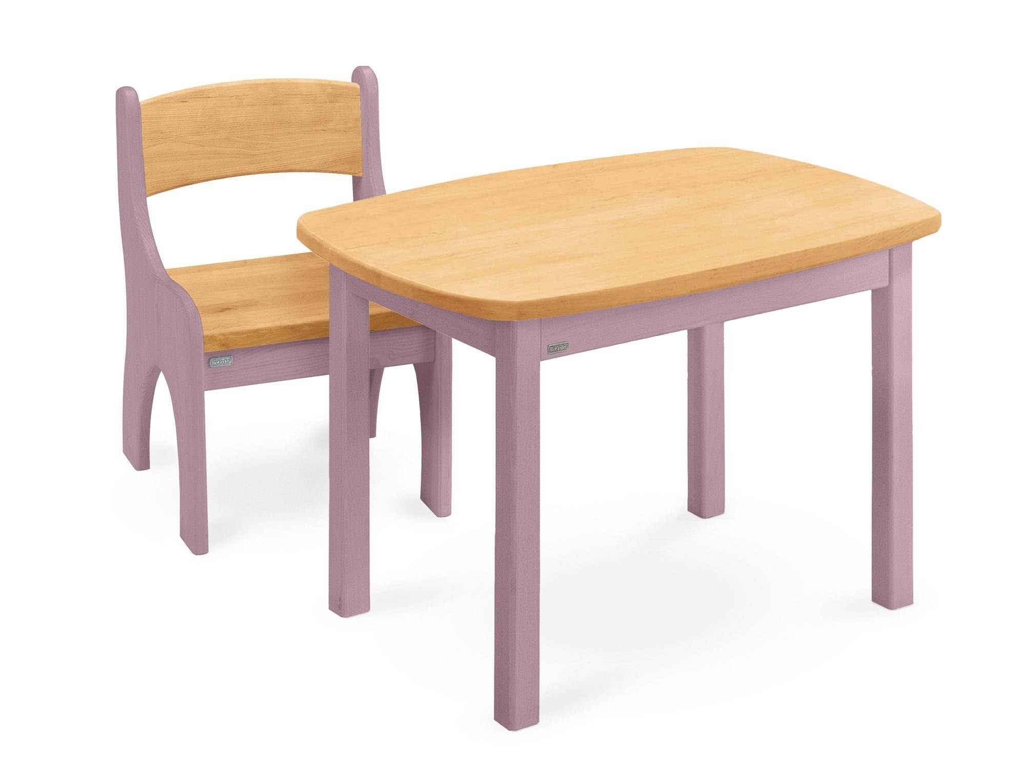BioKinder - Das gesunde Kinderzimmer Kindersitzgruppe Levin, mit Tisch und Stuhl, Sitzhöhe 30 cm