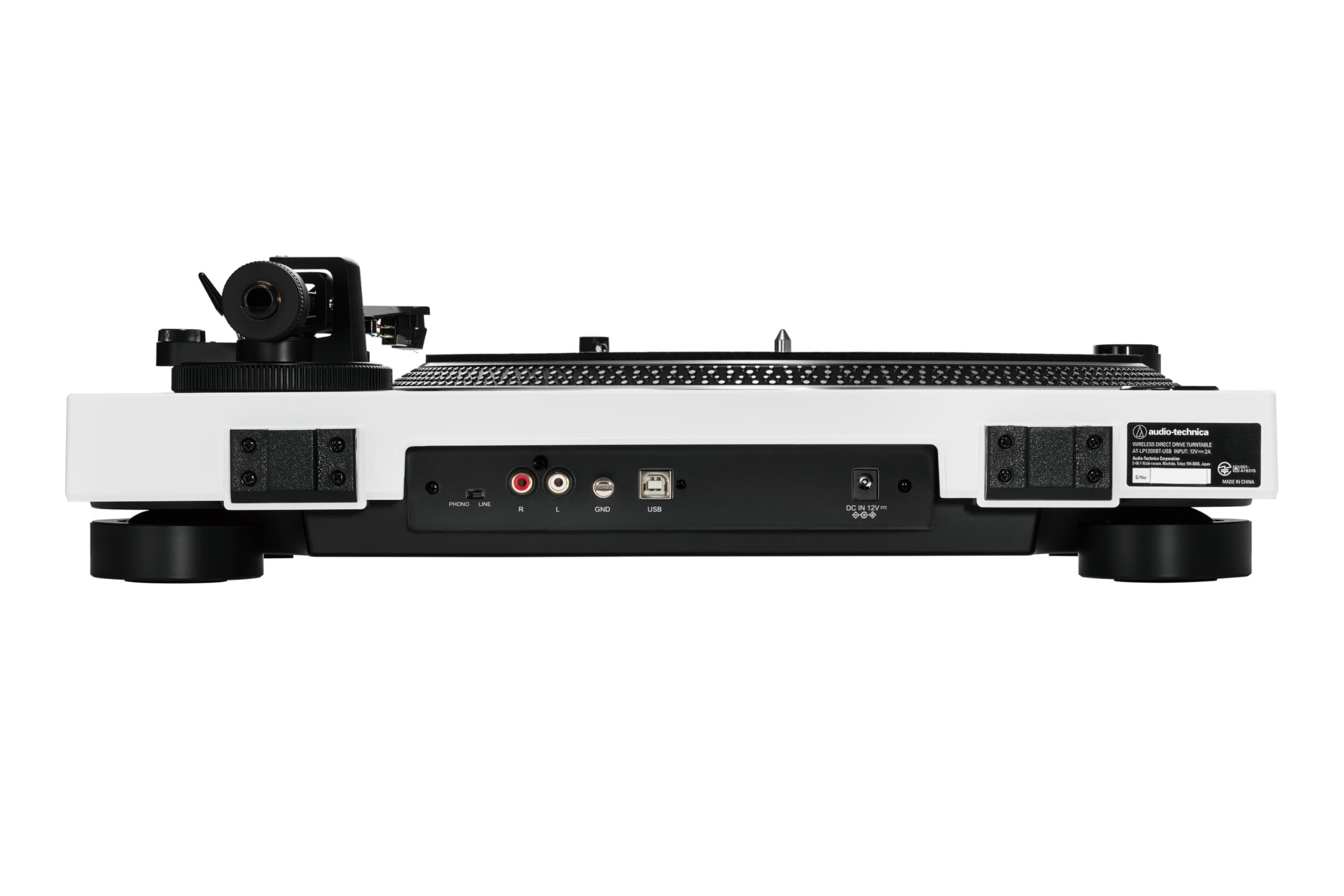 audio-technica AT-LP120XBTUSBBK Plattenspieler (Bluetooth & USB Plattenspieler in Weiß) – Bild 4 von 5
