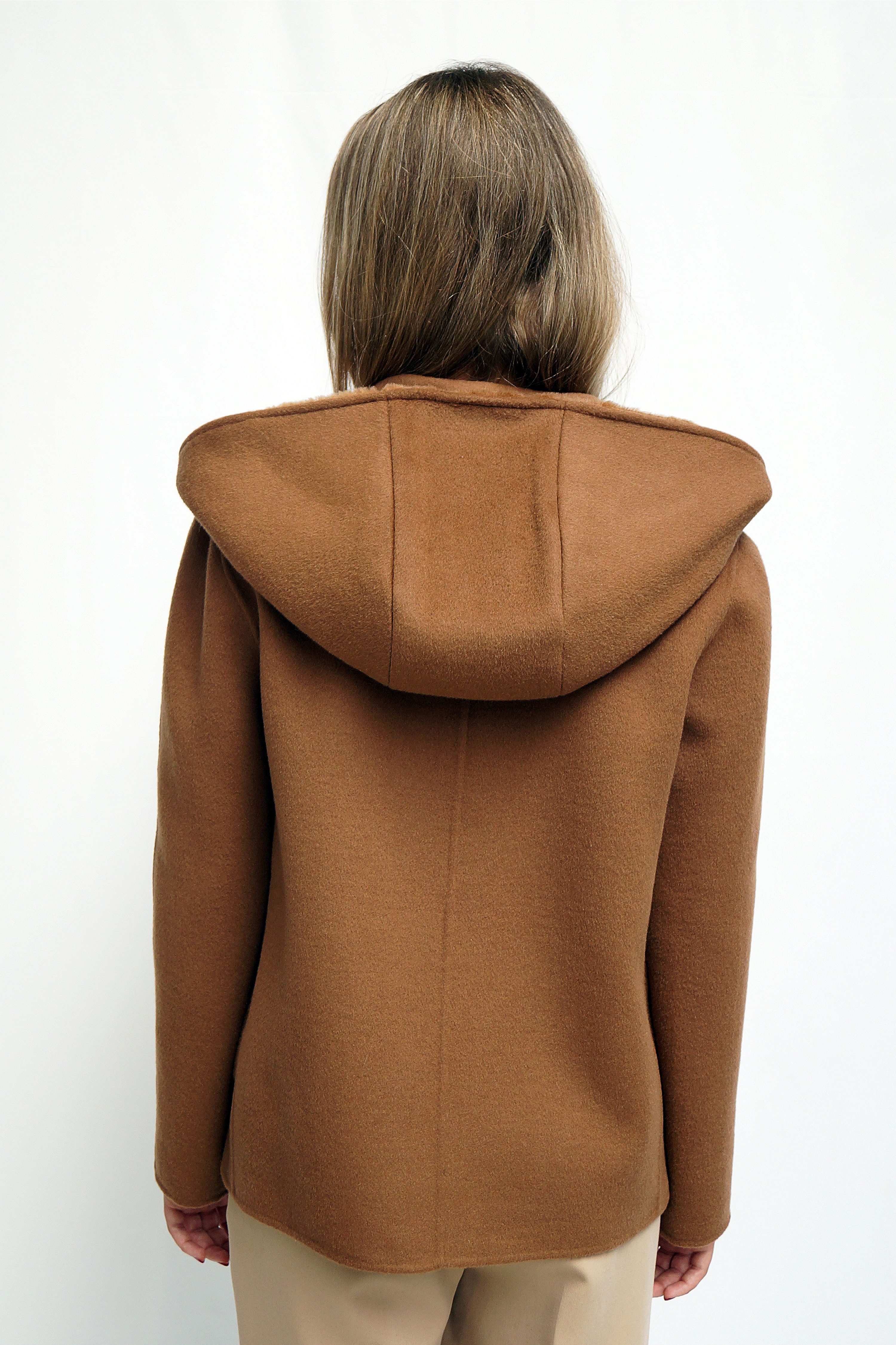 FUNK since 1776 Wolljacke Oversize mit großer Kapuze und aufgesetzten Taschen