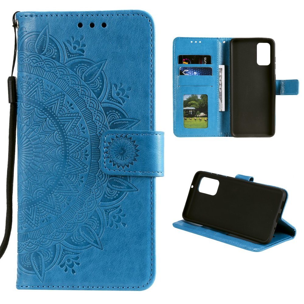 CoverKingz Handyhülle Hülle für Samsung Galaxy A52/A52 5G/A52s 5G Handy  Flip Cover Mandala 16,5 cm (6,5 Zoll), Handytasche mit Mandala Motiv und  Kartenfach