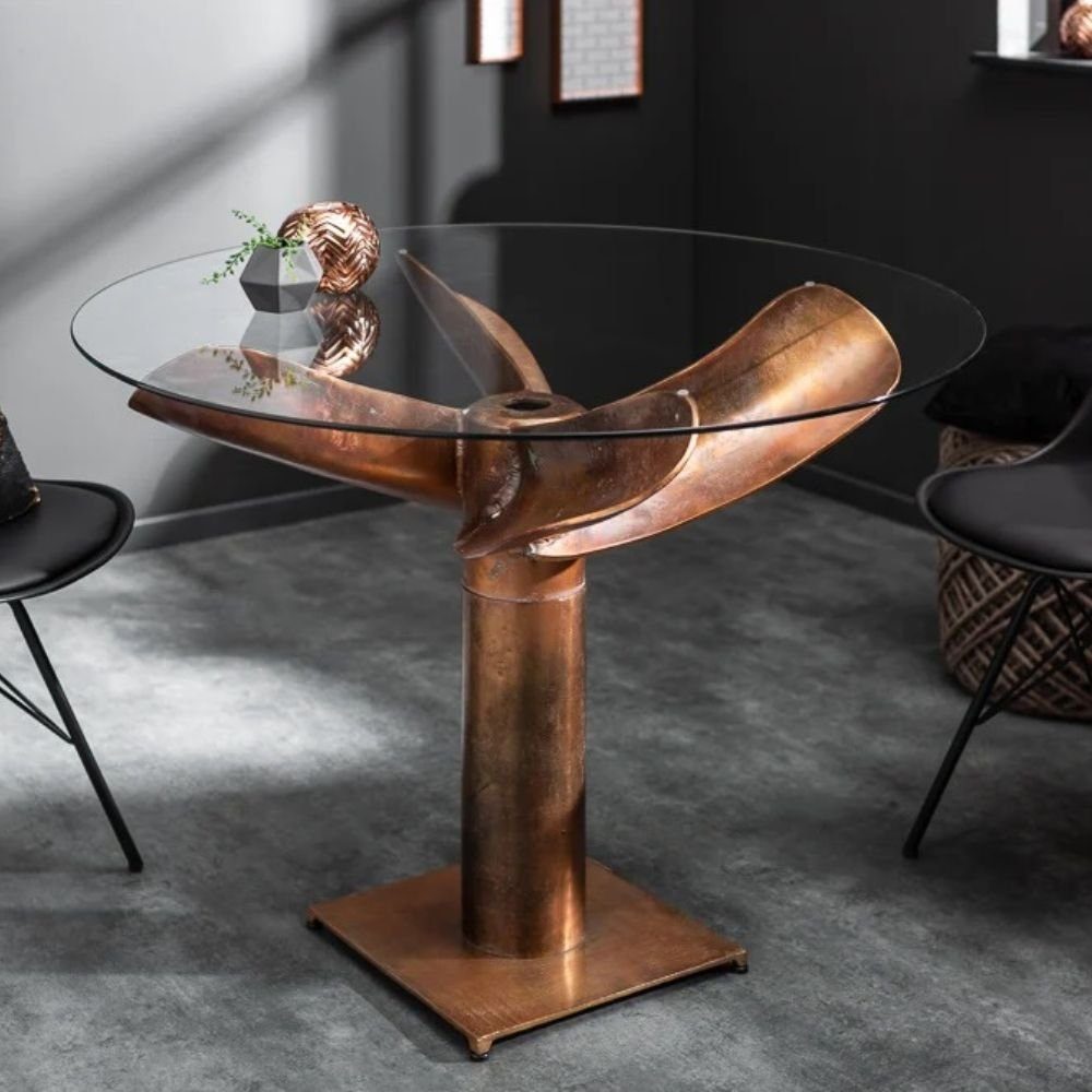 LebensWohnArt Tischplatte Glasplatte TERRY 100cm Rund 8mm Stärke gehärtetes Glas Bodenplatte