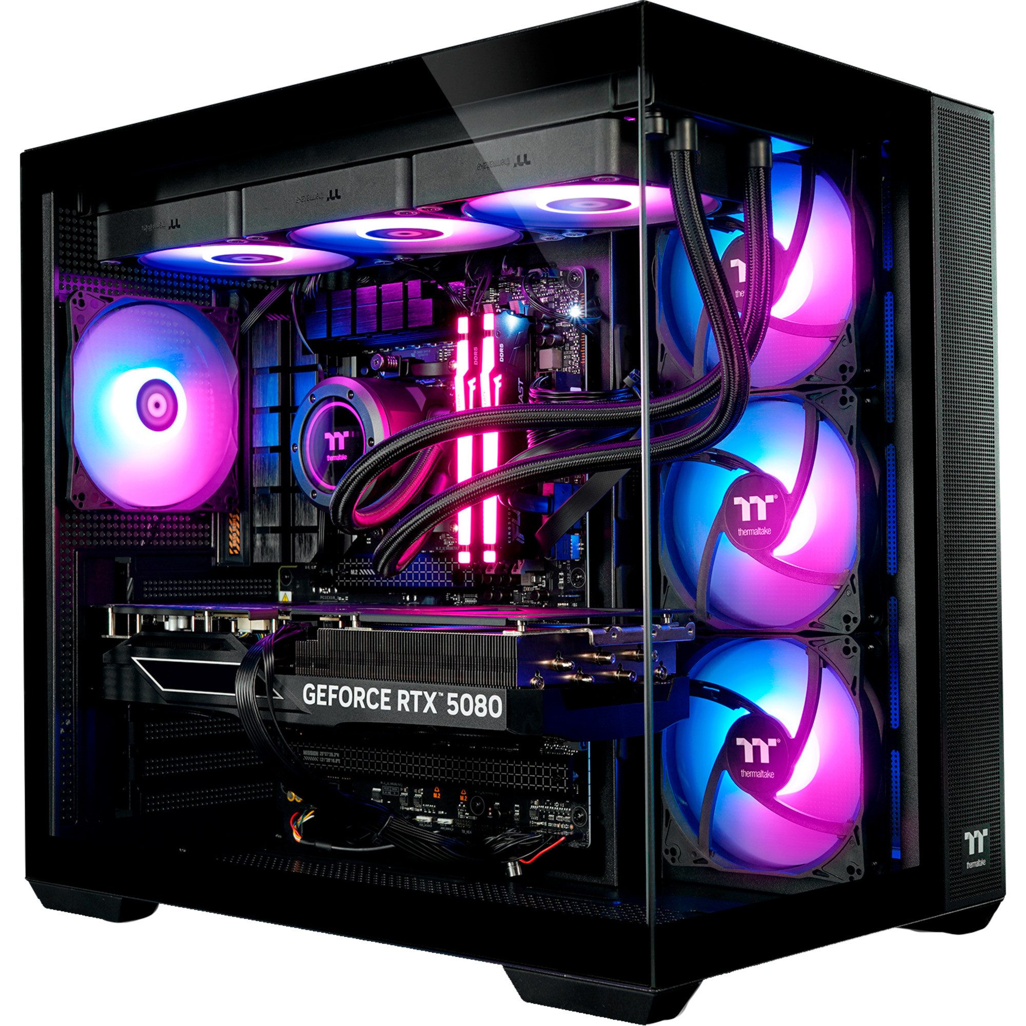Thermaltake Thermaltake FTW RTX 5080 Black, Gaming-PC, PC (AMD Ryzen 7, NVIDIA GeForce RTX 5080, 32 GB RAM)