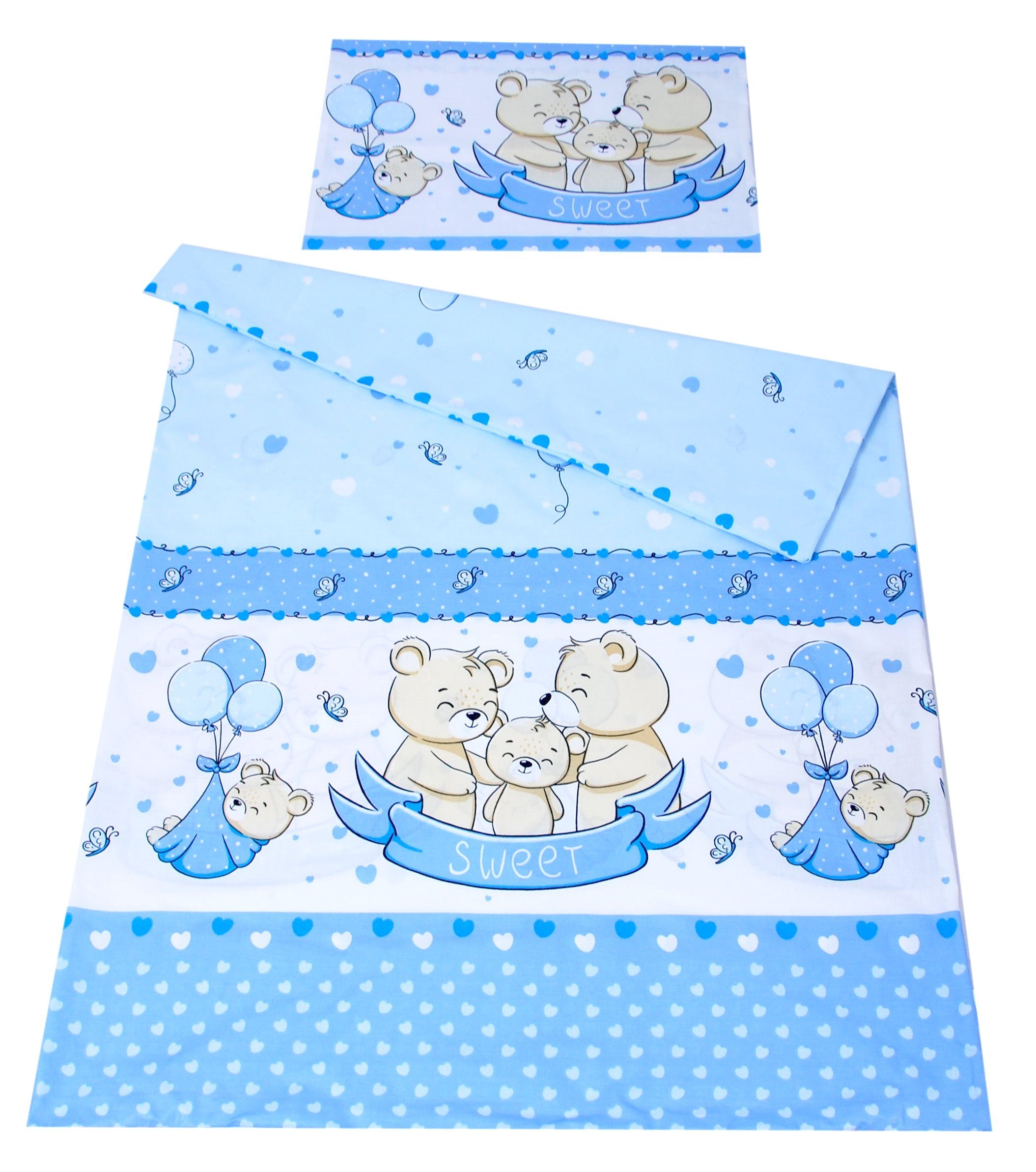 Babybettwäsche BABYLUX Kinderbettwäsche 2 Tlg. 90 x 120 cm Bettwäsche Bettbezug Kind
