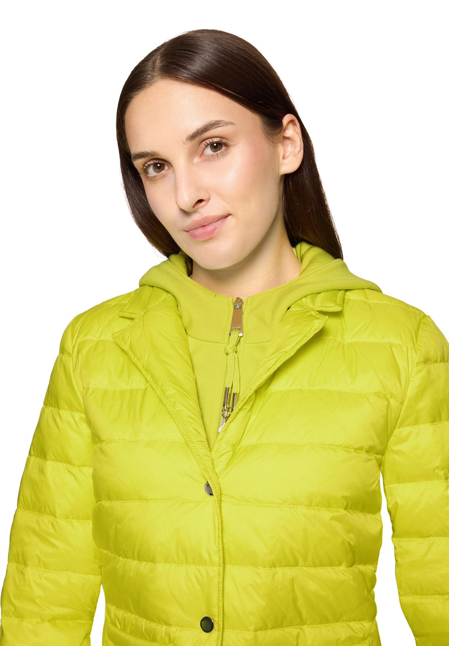 Cartoon Steppjacke Damen mit abnehmbarer Kapuze