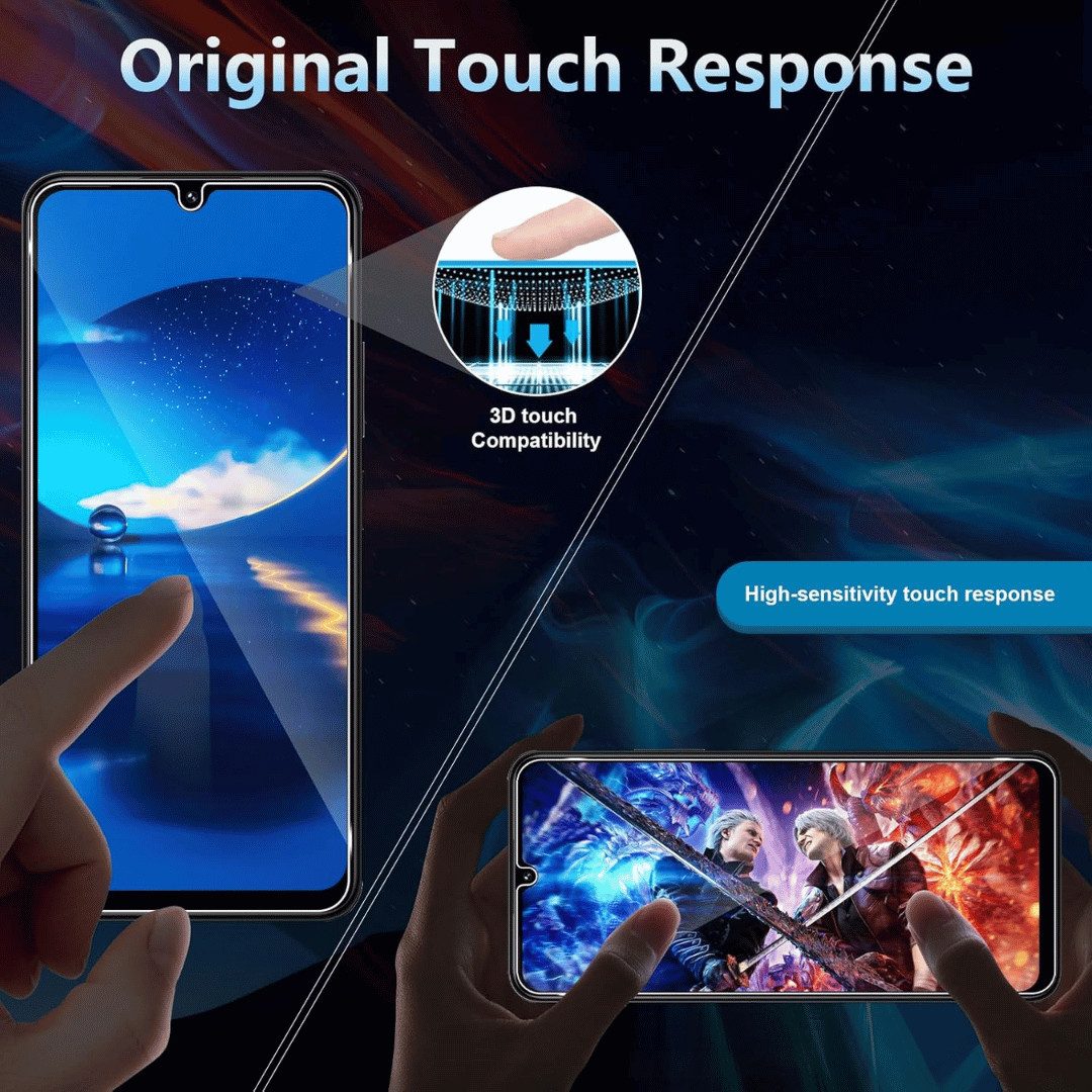 SmartUP Displayschutzglas für Xiaomi Redmi 14C Panzerfolie Display Schutz Full Screen 9H für Für Xiaomi Redmi 14C, kompletter Rundumschutz – Bild 5 von 5