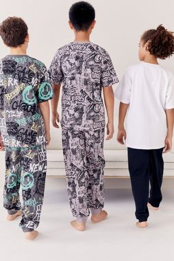 Next Pyjama 3er-Pack Kurzarm-Schlafanzüge mit langer Hose (6 tlg)