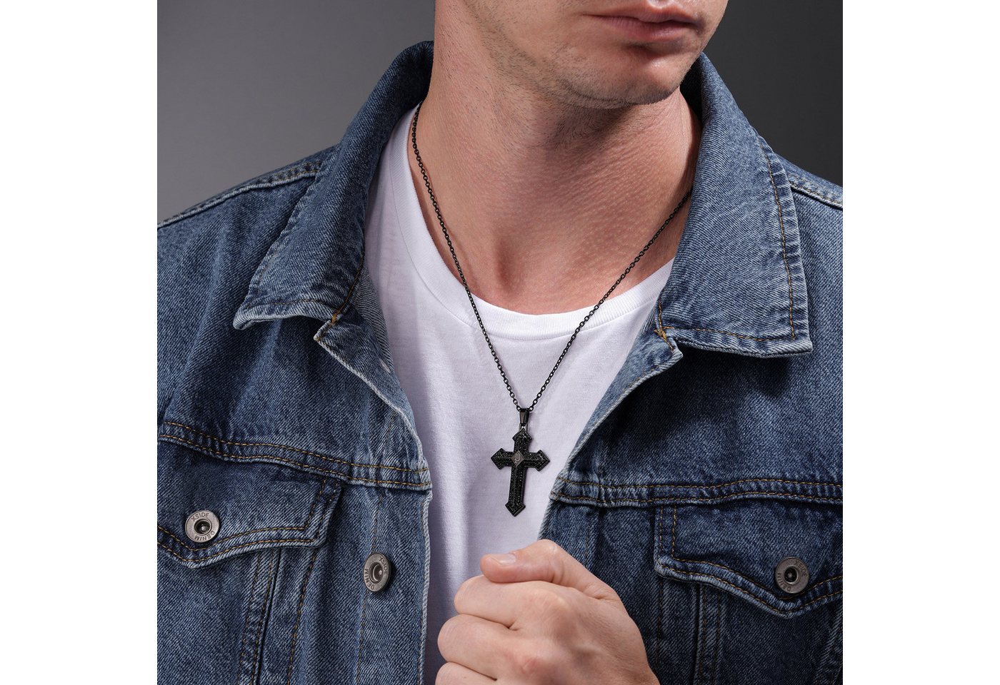 Police Kette mit Anhänger Stoneset Edel... Police Kette mit Anhänger Stoneset Edel...