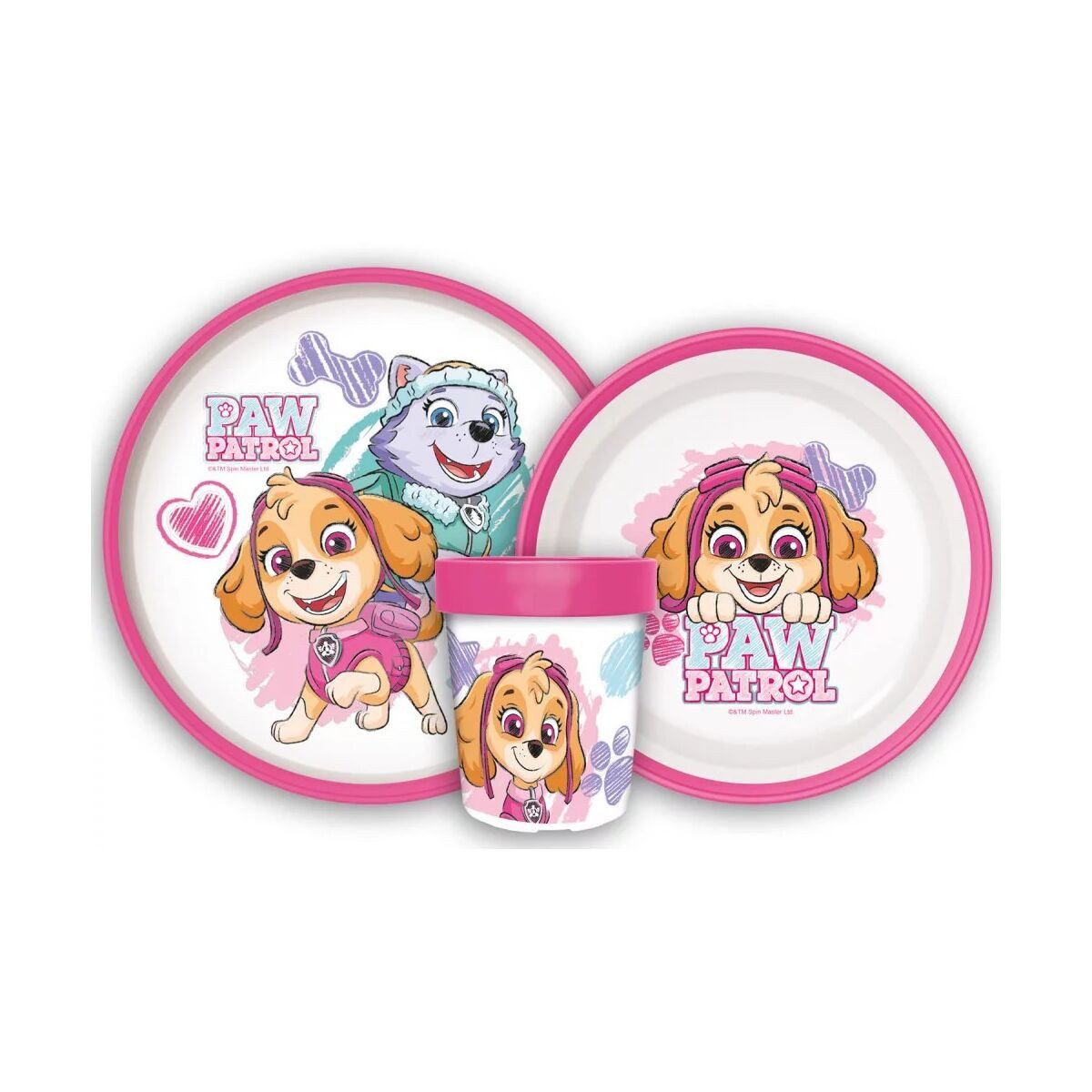 PAW PATROL Kindergeschirr-Set Paw Patrol Sketch rutschfestes Geschirrset, -Set