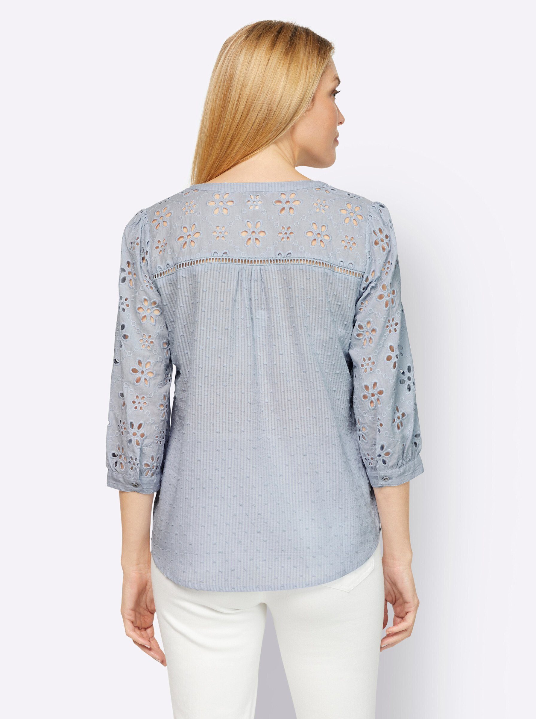 heine Bluse Klassische hellblau