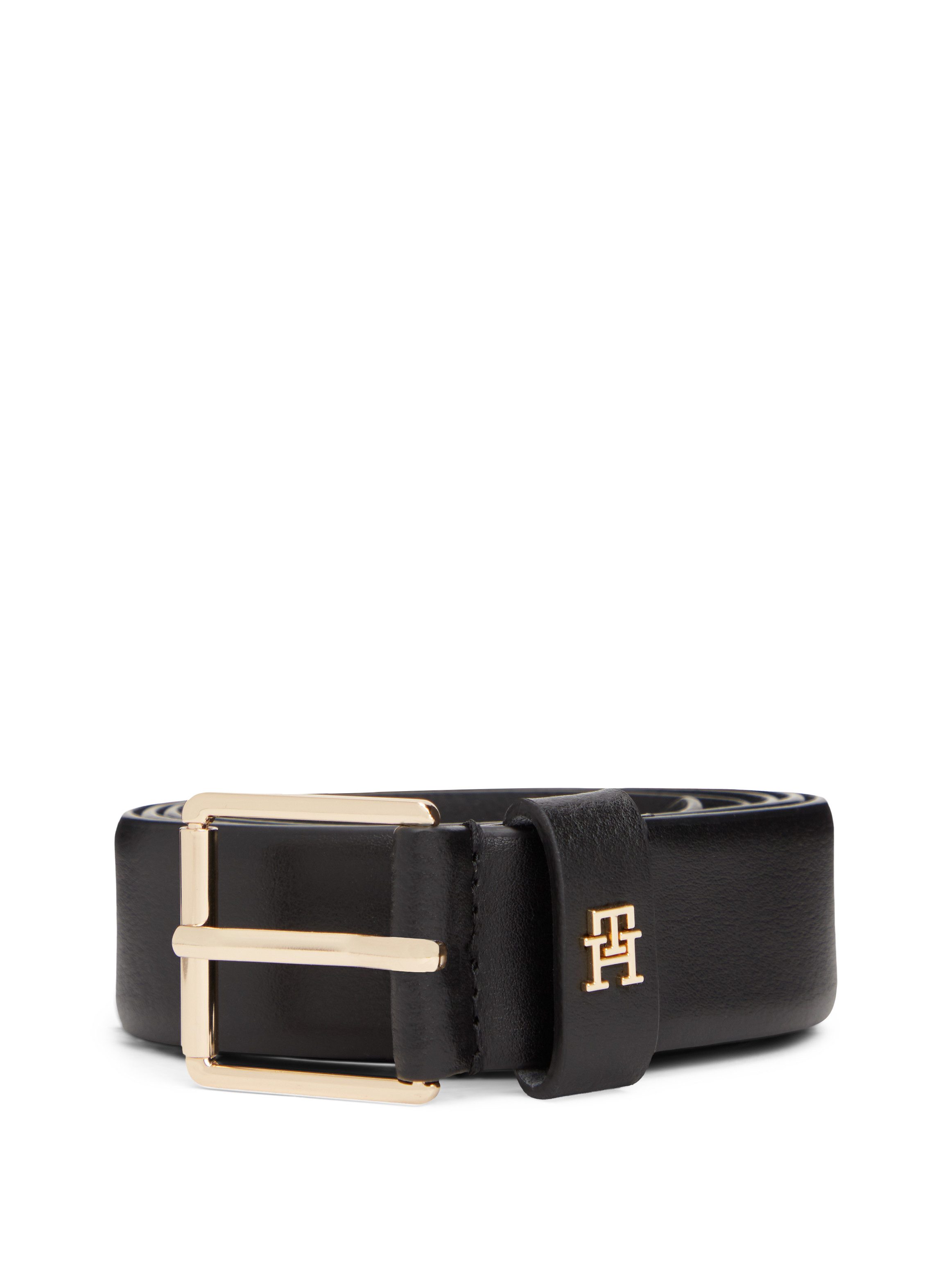 Tommy Hilfiger Ledergürtel TH SQUARE 3 cm breit mit quadratischer Schnalle, Breite: 3cm