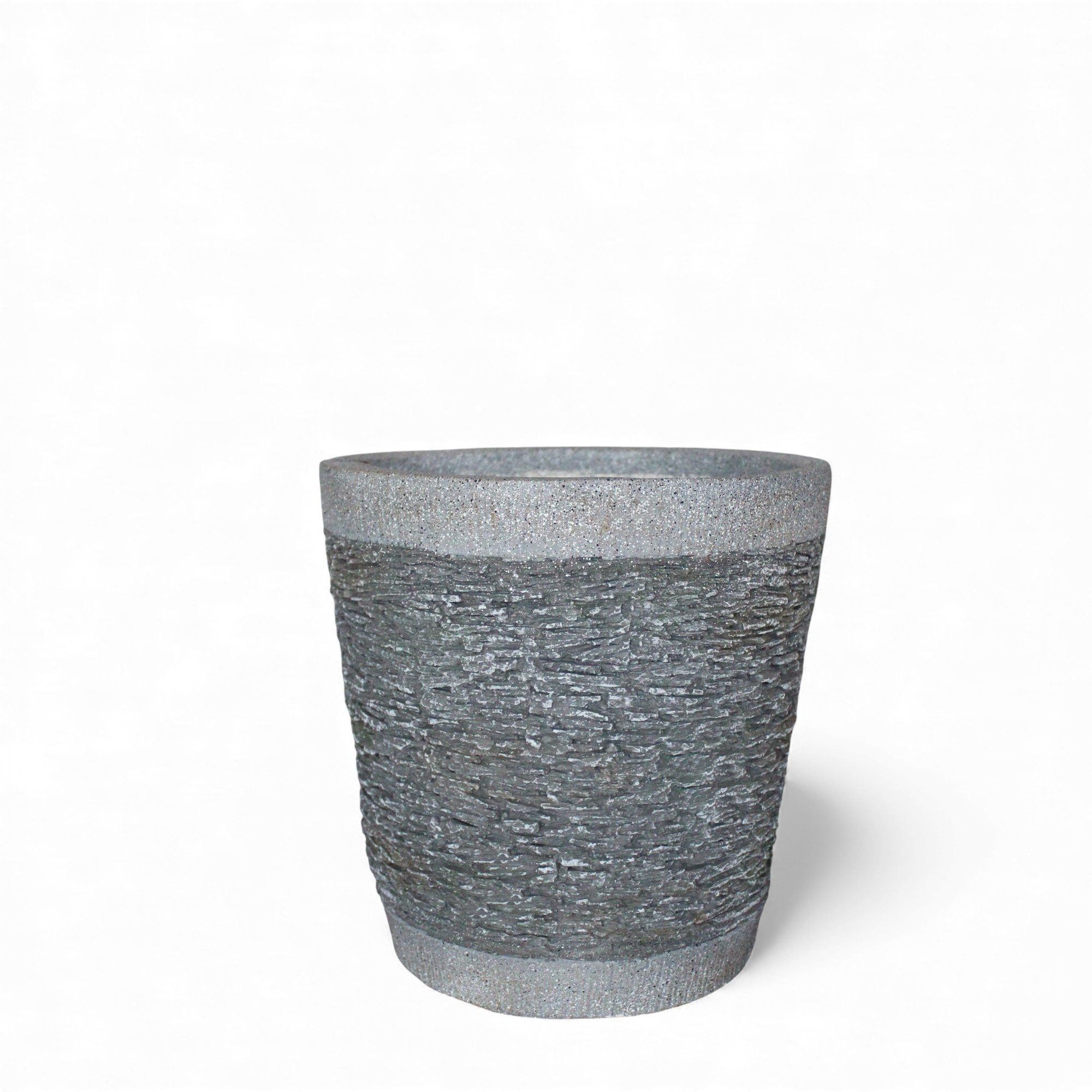 Arnusa Pflanzkübel Blumenkübel Steinoptik Schieferoptik Pflanzkübel (BK-FP-01), für Außen und Innen, wetterfest