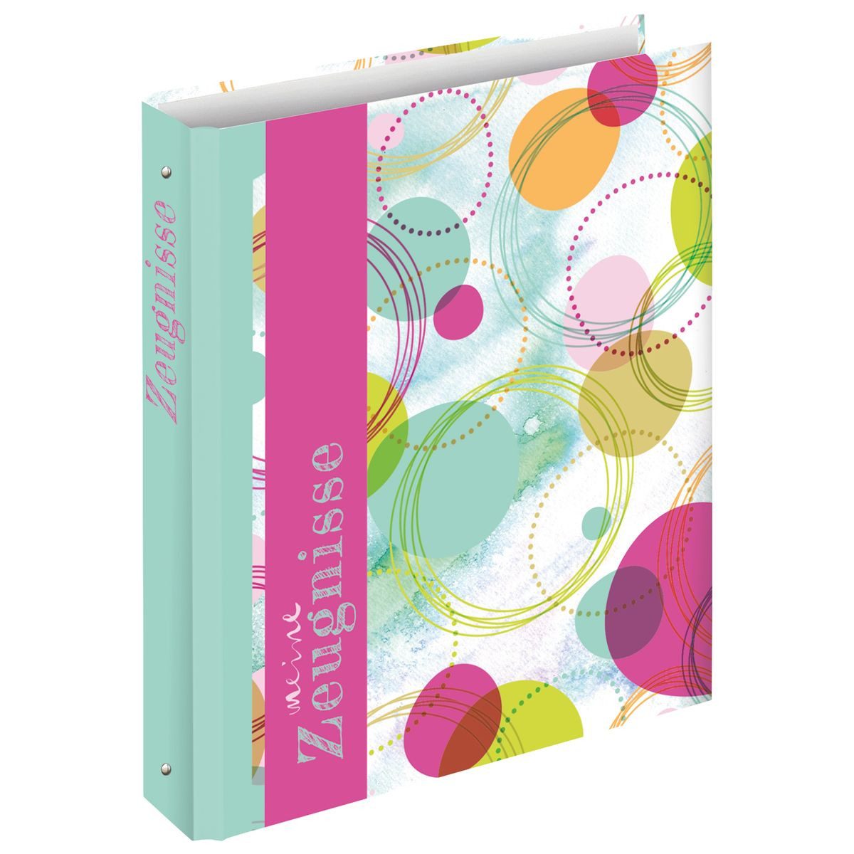 Ringbuchmappe RNK Zeugnisringbuch 4 Ringe Circles DIN A4