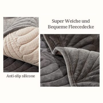 Sofahusse Rutschfest Warmer Super Weicher Kurzer Plüsch Sofabezug, Juoungle
