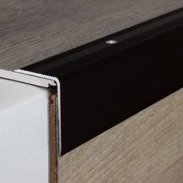 PROVISTON Treppenkantenprofil Aluminium, 30 x 42 x 1000 mm, Bronze Dunkel, Treppenkante Winkel