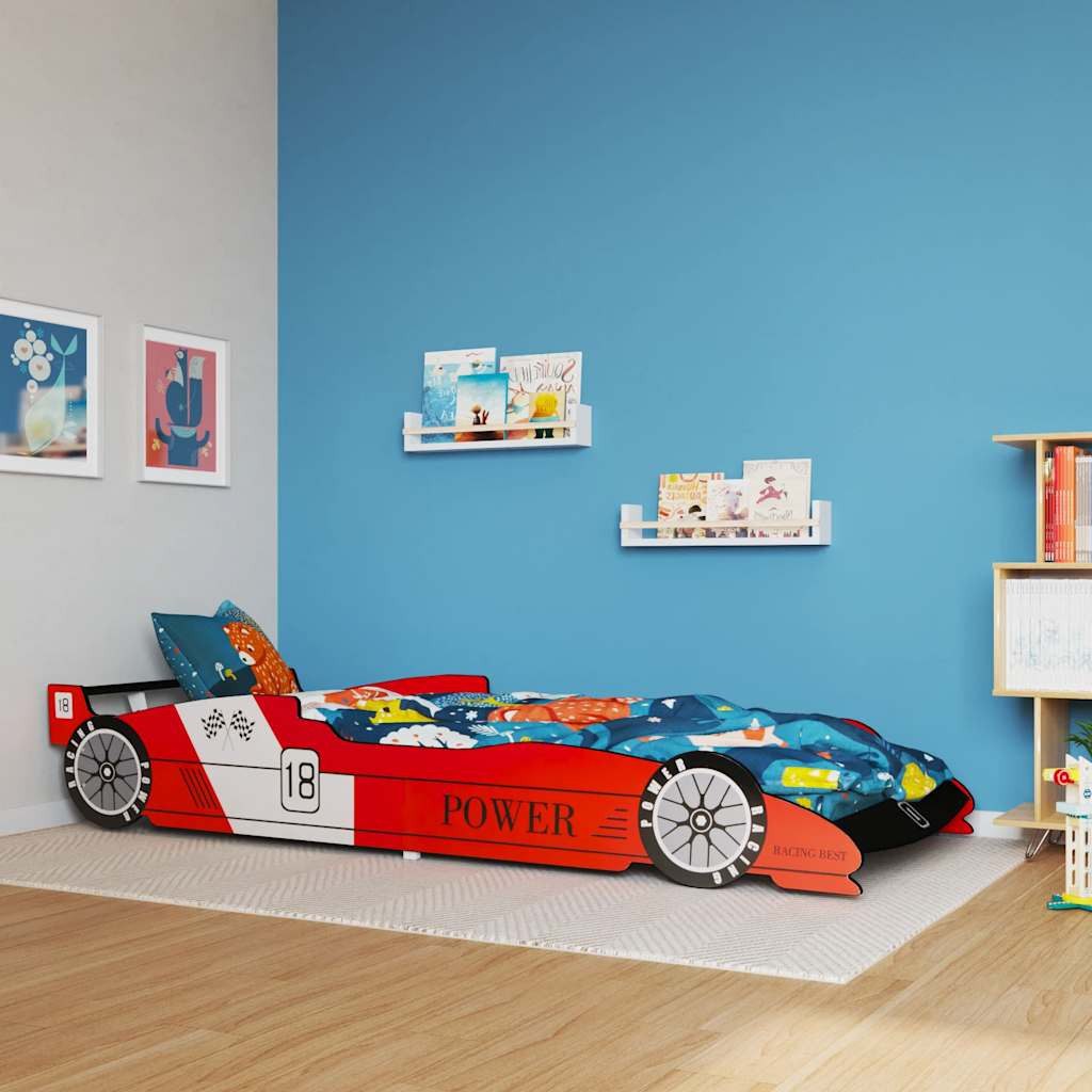 furnicato Kinderbett Rennwagen-Bett 90x200 cm Rot (1-tlg) günstig online kaufen