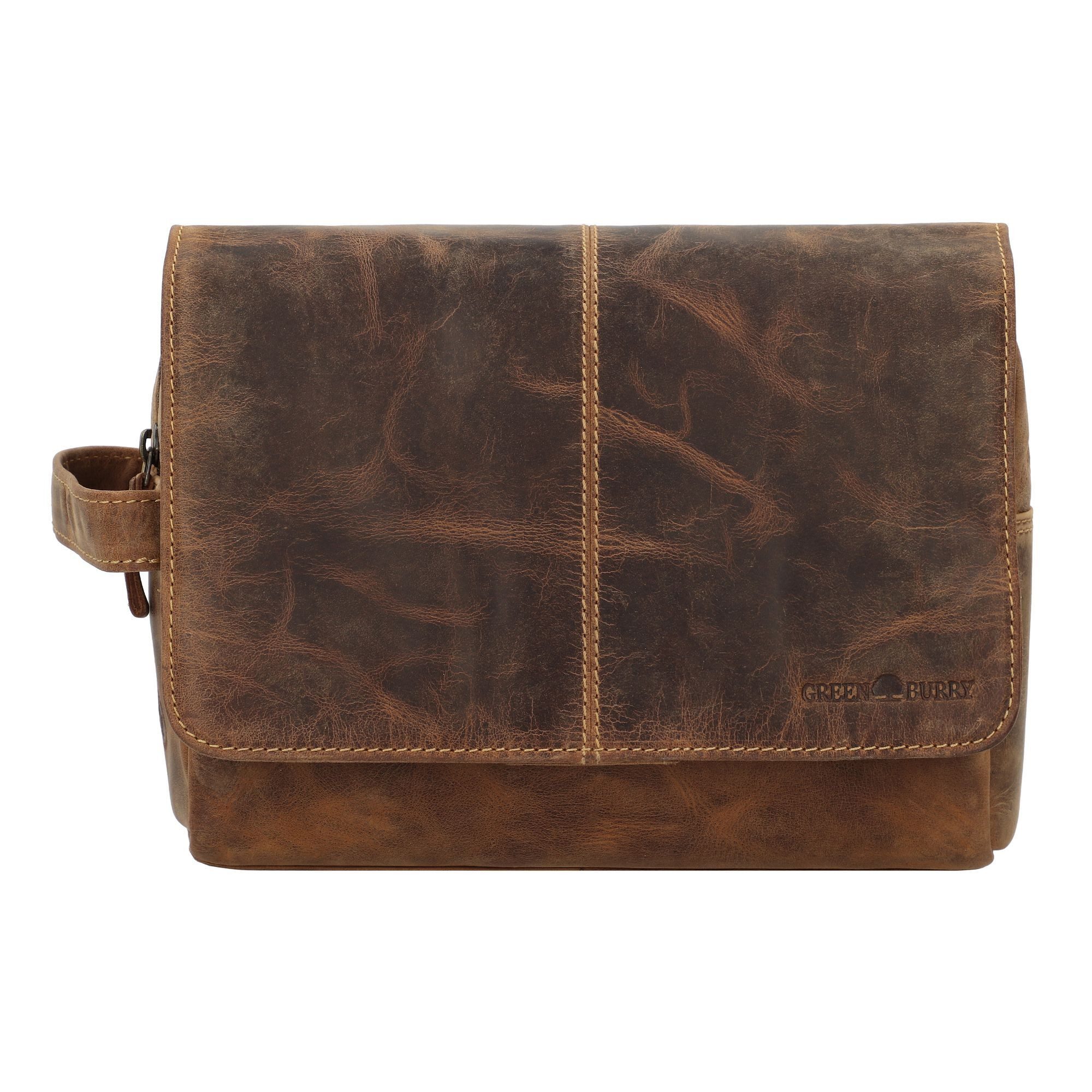Greenburry Kulturbeutel Vintage, Leder günstig online kaufen